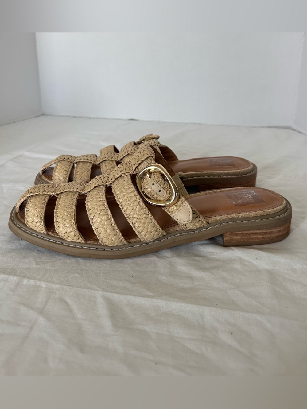 DV by Dolce Vita Falcum raffia mule sandals Size 7.5